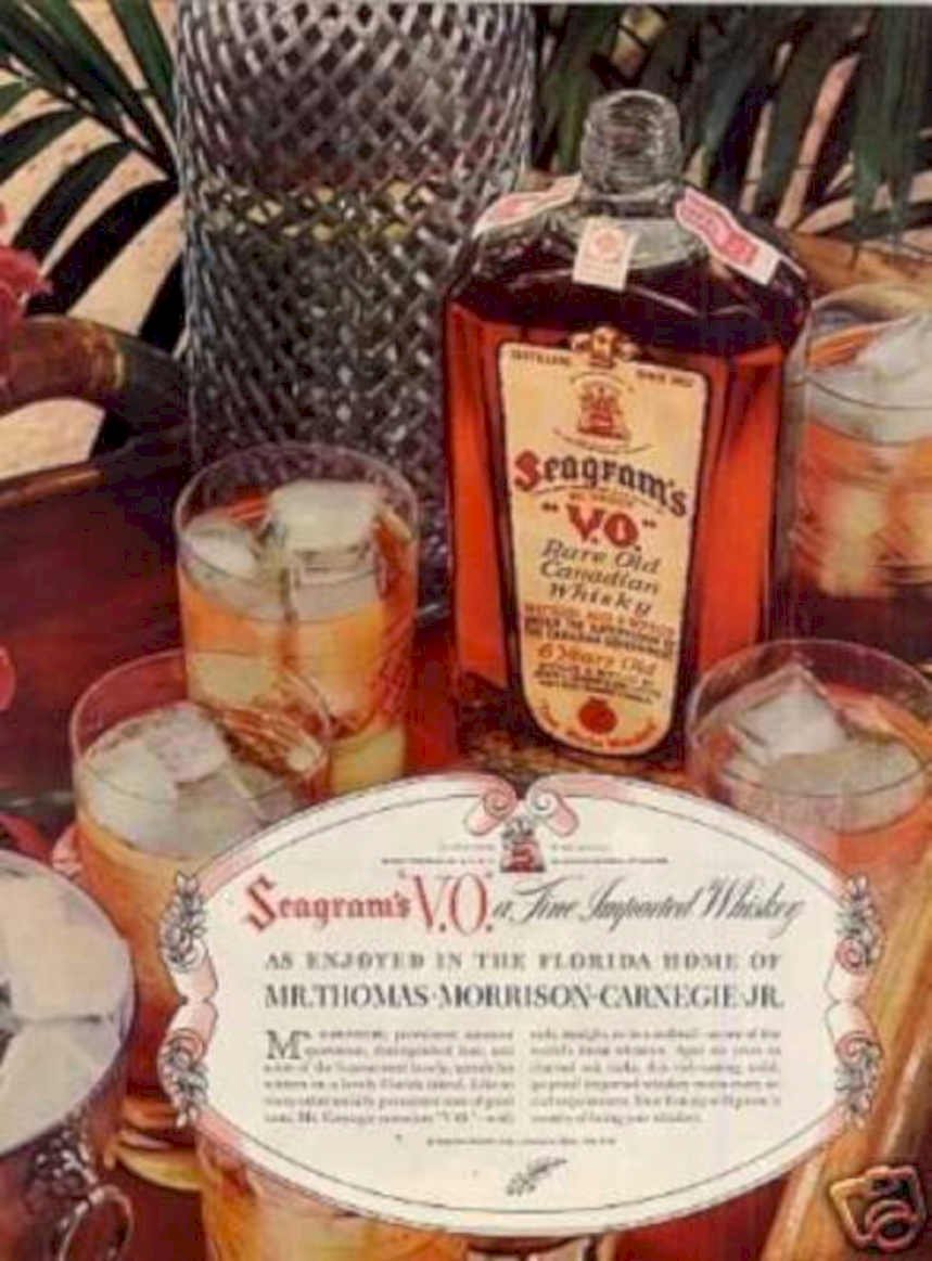 Seagrams Whiskey Still Vintage Retro Advert Ads A4 Photo Print