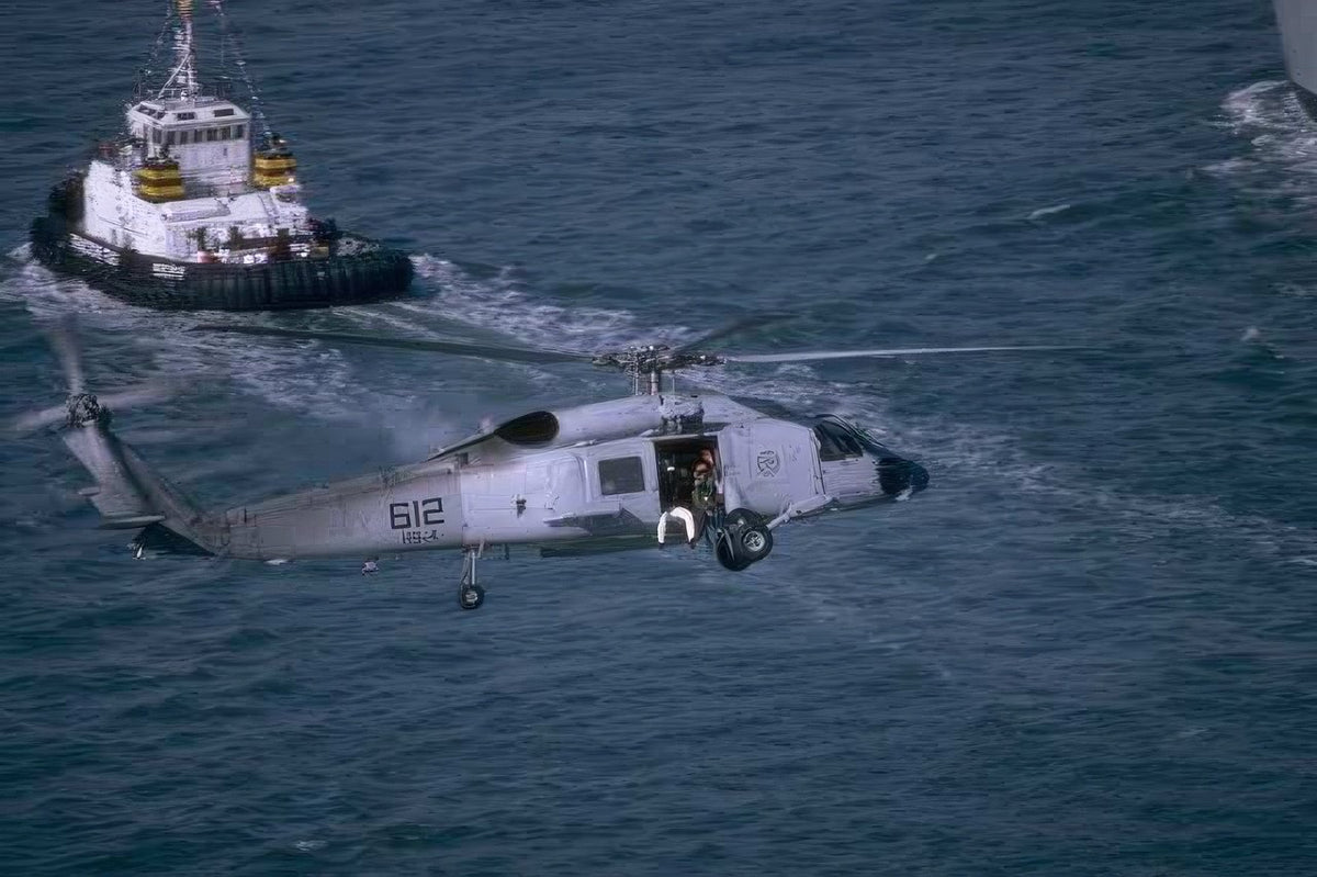 Seahawk Rescue Operation A4 Photo Print