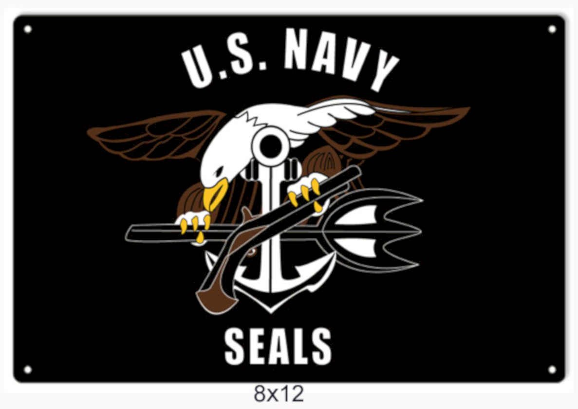 Seals Navy Eagle Vintage Retro Advert Ads A4 Photo Print