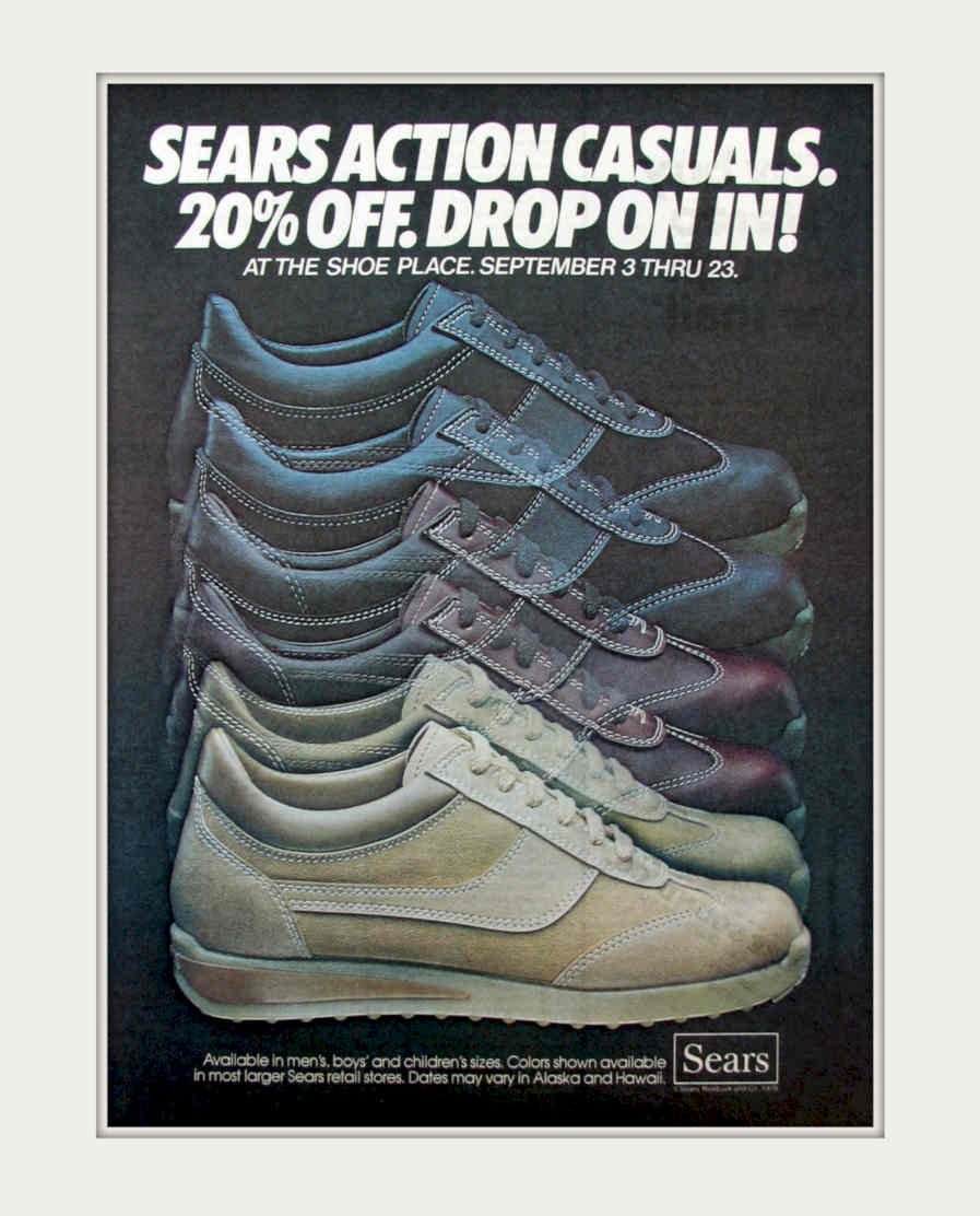 Sears Action Casuals Vintage Retro Advert Poster A4 Photo Print