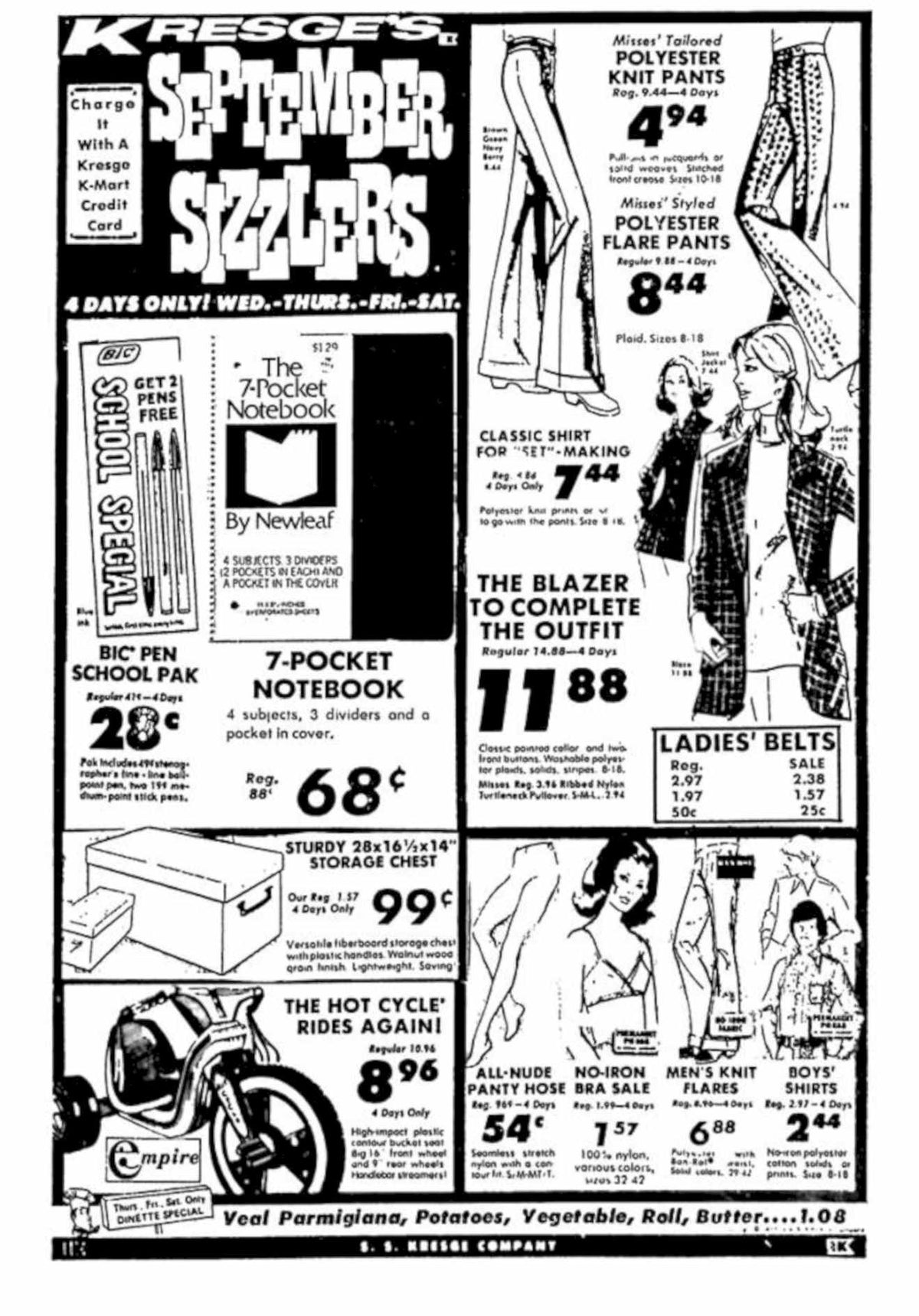 Sears Sizzlers 1960s 1 Newspaper Vintage Retro Advert Poster
