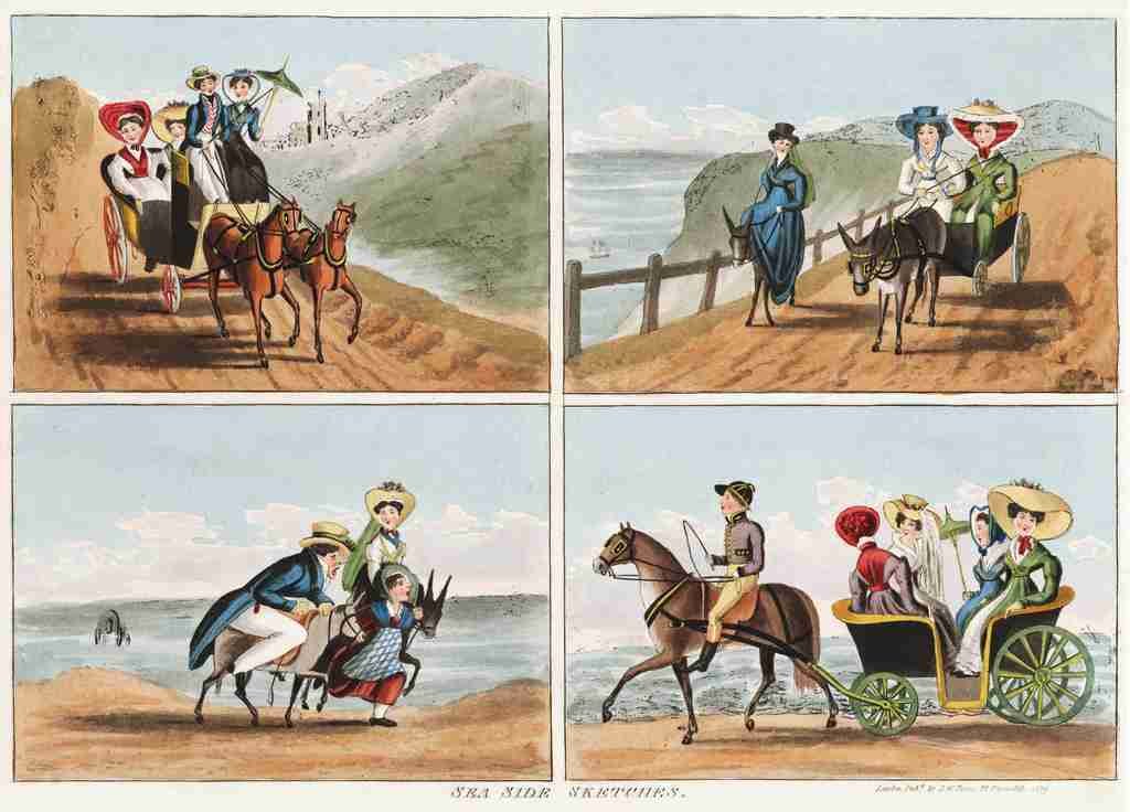 Seaside 1829a Cartoon Joke 001 Vintage A4 Photo Print