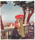 Seaside Fashion Car 1930s Vintage Retro Advert Poster