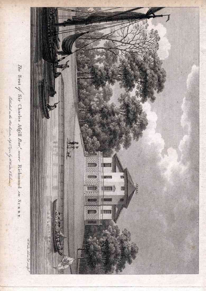 Seat Of Sir Charles Asgill Richmond Surry Uk Watts 1779 A4 Photo Print