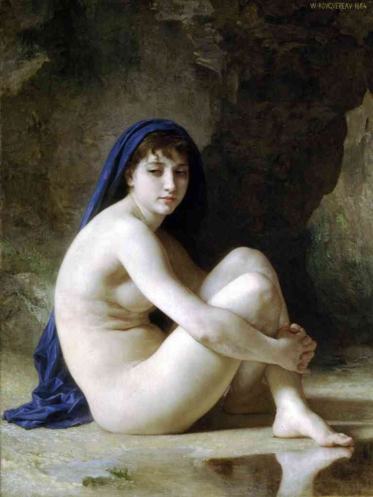 Seated Nude Bouguereau A4 Photo Print