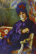 Seated Woman Cassatt Impressionism A4 Photo Print