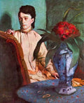 Seated woman by Degas A4 Photo Print
