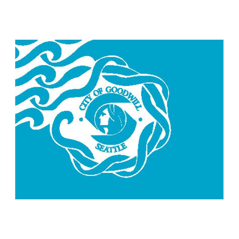 Seattle City Flag N5097 A4 Photo Print
