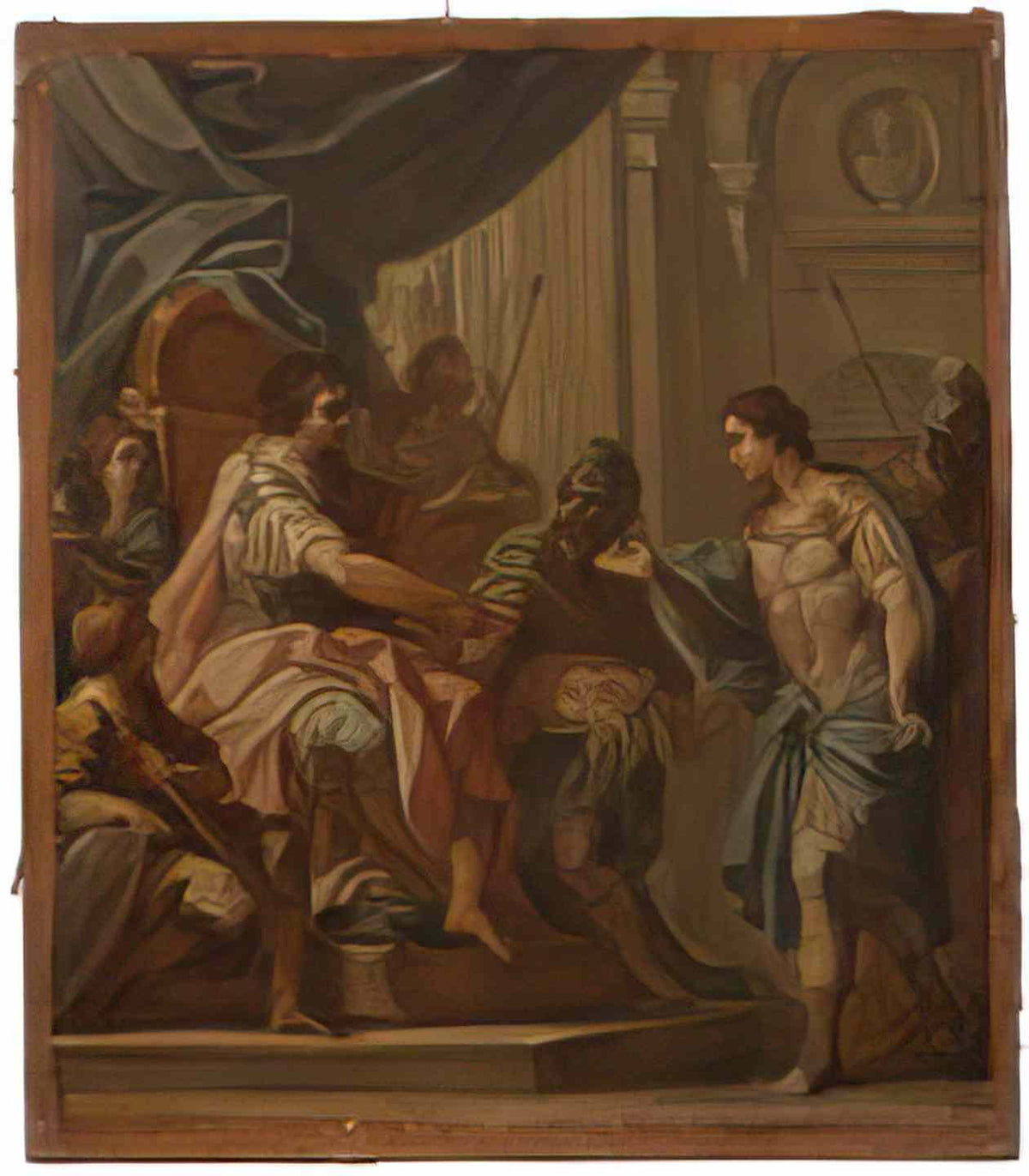 Sebastiano Conca david and saul study sebastiano conca nationalmuseum Art A4 Photo Print