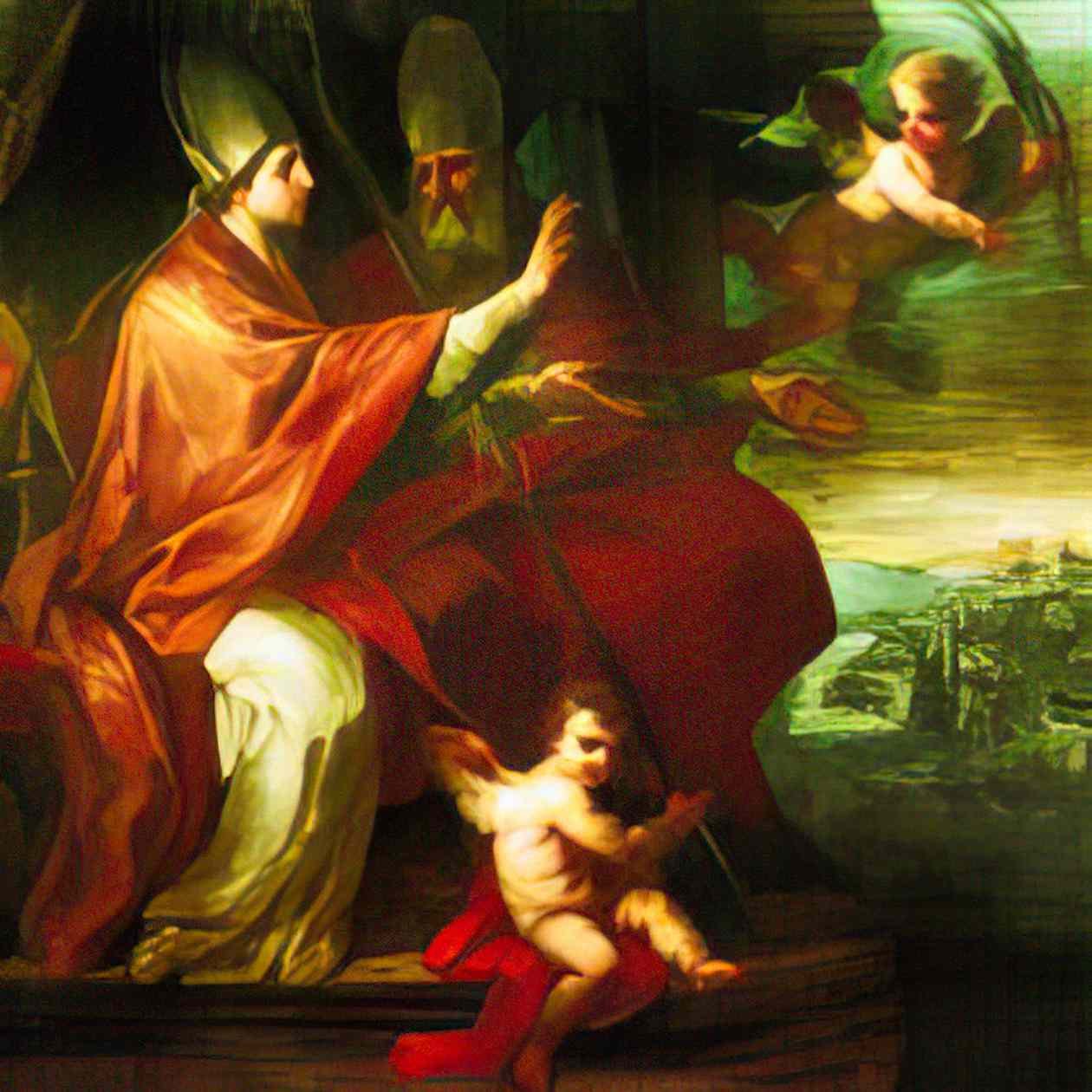 Sebastiano Conca erasmo e marciano sebastiano conca Art A4 Photo Print