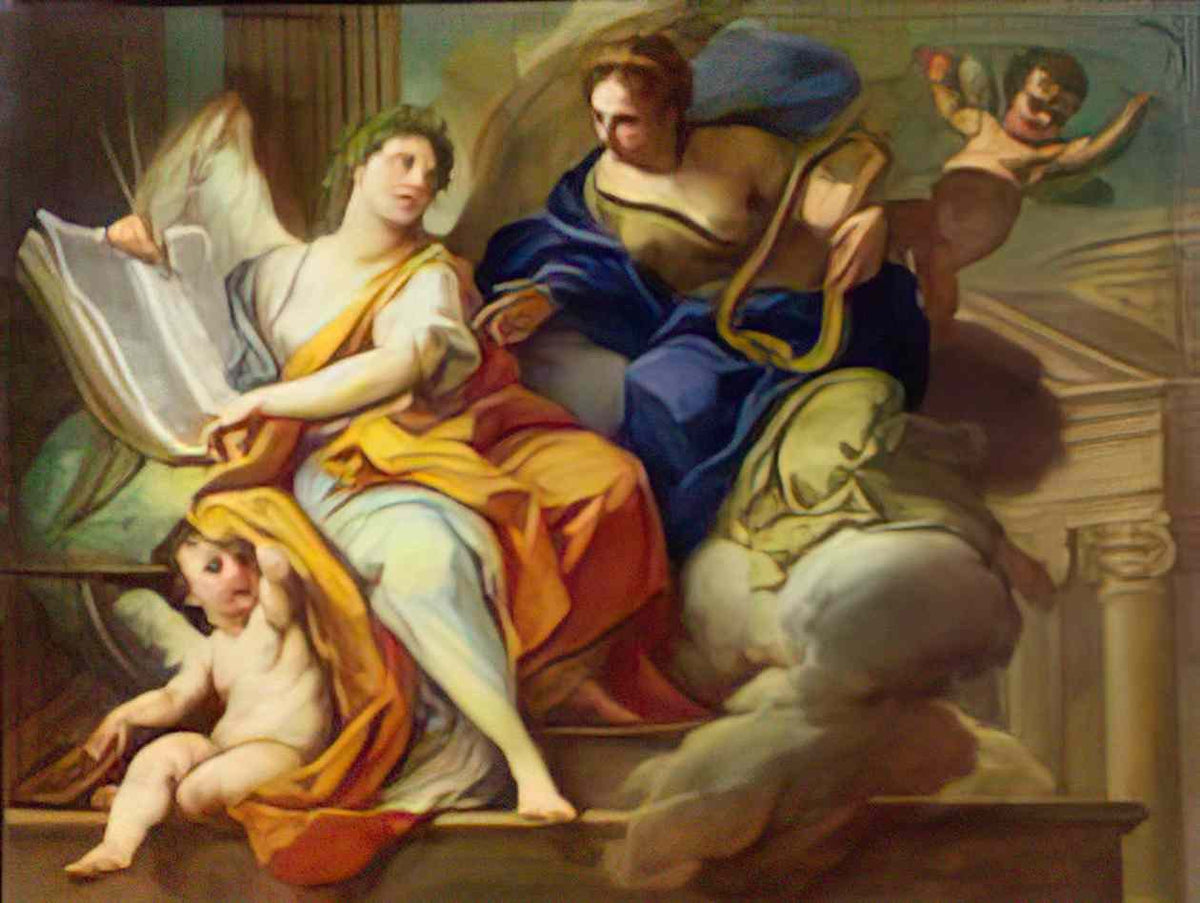 Sebastiano Conca urania and erato Art A4 Photo Print