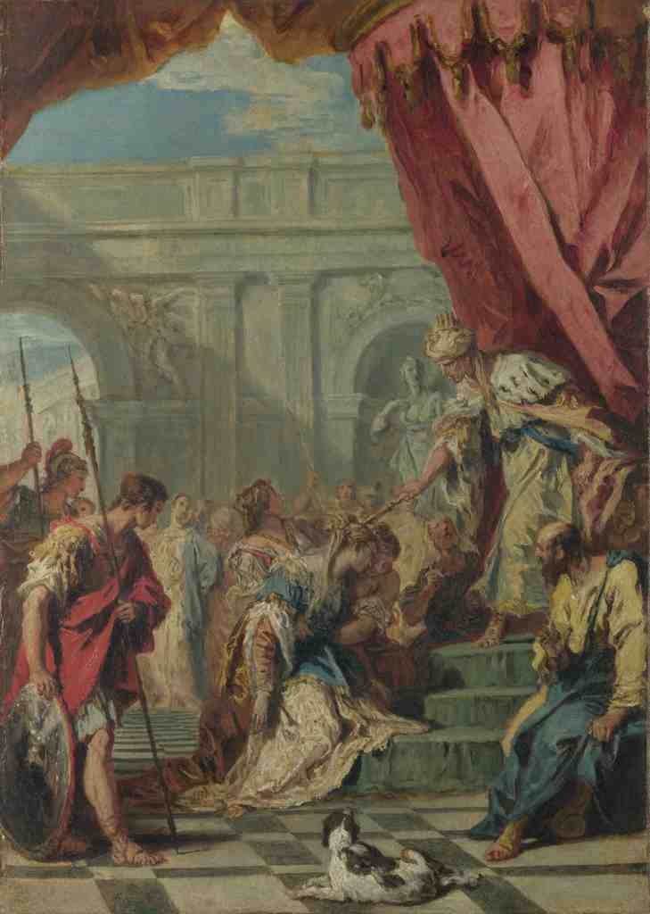 Sebastiano Ricci Esther before Ahasuerus A4 Photo Print