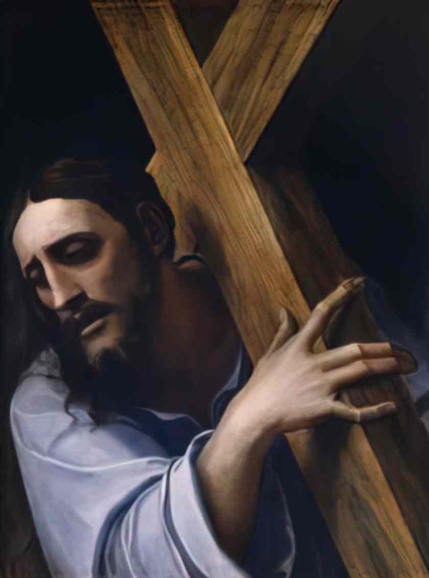 Sebastiano del Piombo piombo cristo con la cruz a cuestas madrid muse Art A4 Photo Print