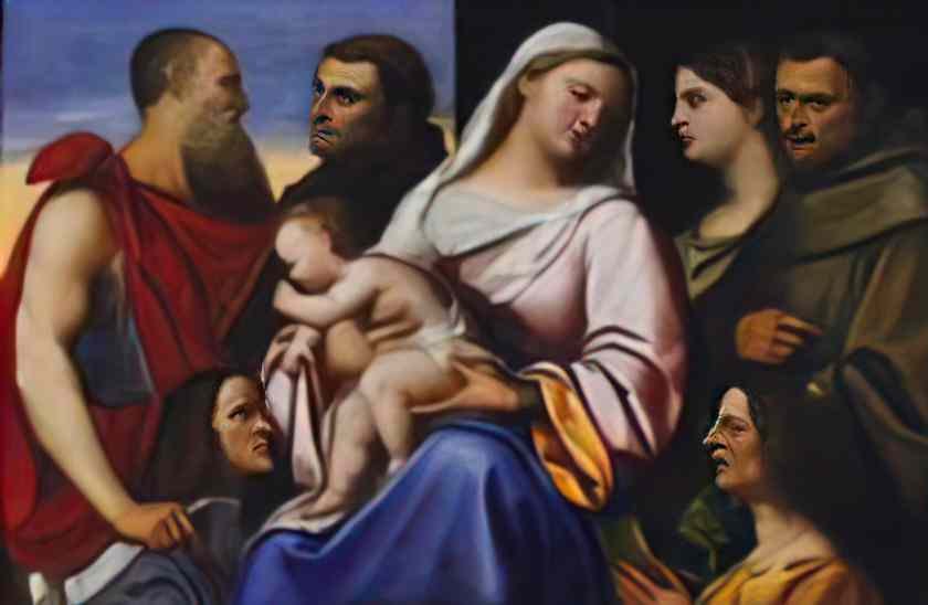 Sebastiano del Piombo piombo heilige familie ca 1507 Art A4 Photo Print