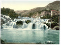 Sebenico lower falls of the Kerka Dalmatia Vintage A4 Photo Print