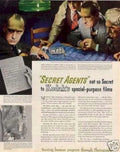 Secret Agents Blueprint Vintage Retro Advert Ads A4 Photo Print