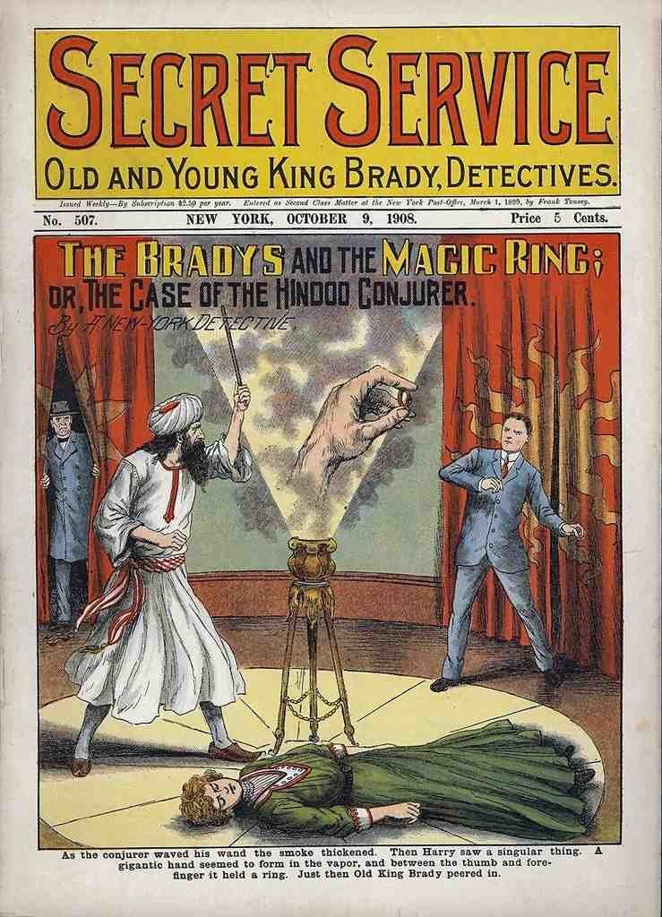 Secret Service Magic Magician Vintage A4 Photo Print