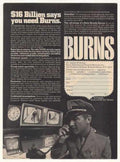 Security Burns Services Vintage Retro Advert Ads A4 Photo Print