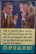 Security Talk Men Vintage Retro Advert Ads A4 Photo Print