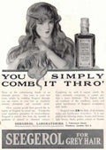 Seeger Grey Hair 2 Vintage Retro Advert Ads A4 Photo Print
