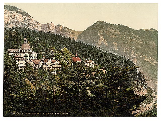 Seelisberg Lake Lucerne Vintage A4 Photo Print