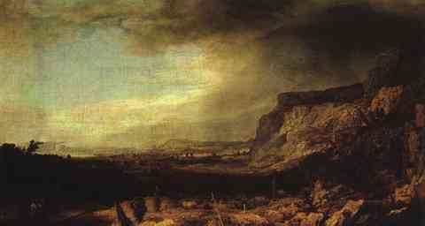 Seghers Hercules Mountainous Landscape A4 Photo Print