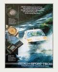 Seiko Quattro Watches Vintage Retro Advert Poster A4 Photo Print
