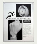 Seiko Timers Watch Vintage Retro Advert Poster A4 Photo Print