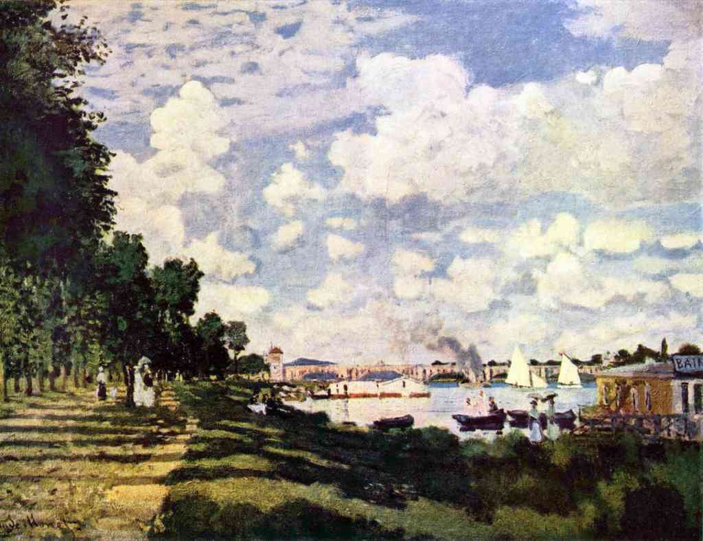 Seine Basin Near Argenteuil Monet A4 Photo Print
