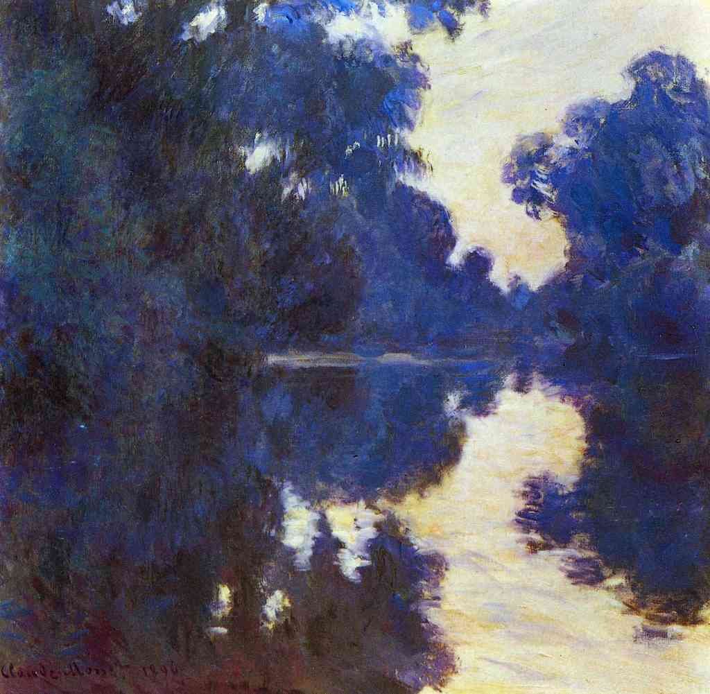 Seine In Morning 2 Monet A4 Photo Print