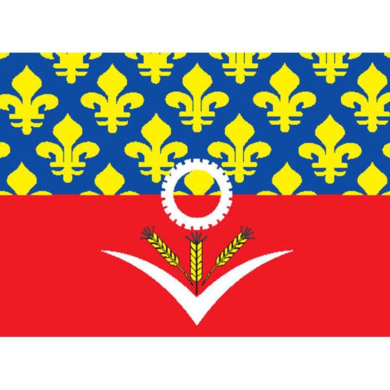 Seinestdenis Dep Flag N2984 A4 Photo Print