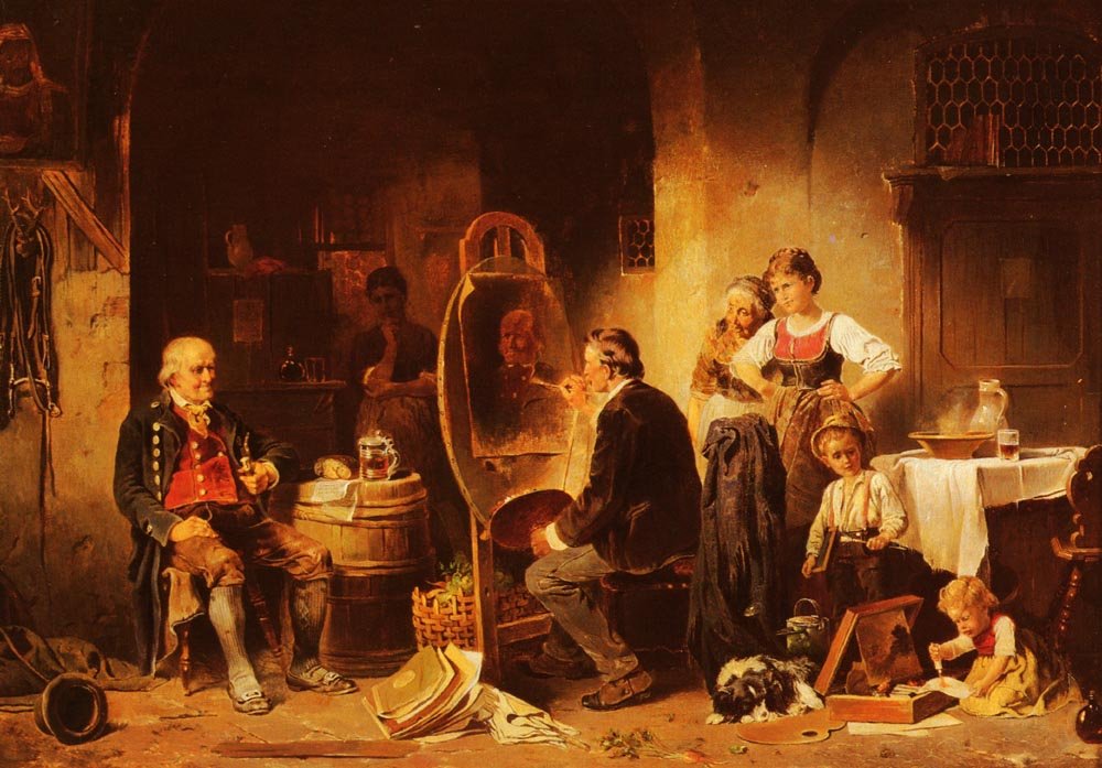 Seitz Anton The Portrait Painter Art A4 Photo Print