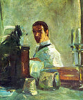 Self Portrai Looking In A Mirror Toulouse Lautrec A4 Photo Print