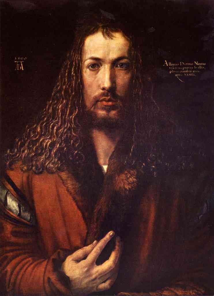 Self Portrait 2 Durer A4 Photo Print