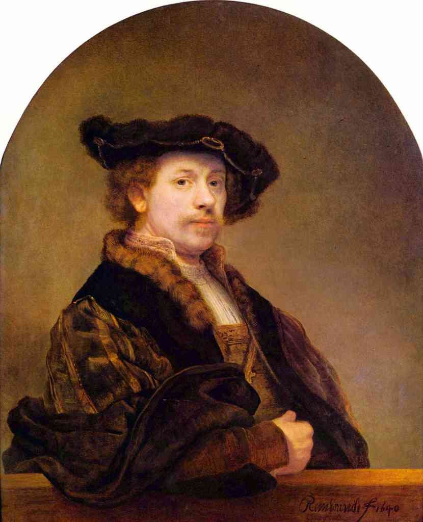 Self Portrait 5 Rembrandt A4 Photo Print