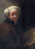 Self Portrait As Apostle Rembrandt 2 crop A4 Photo Print