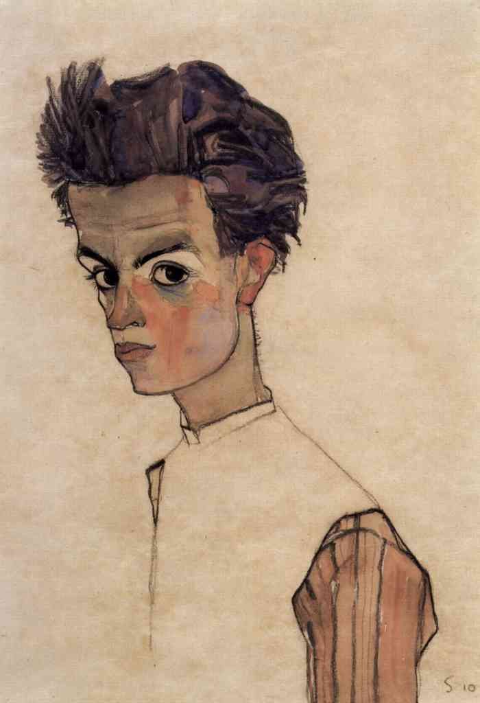 Self Portrait Egon Schiele A4 Photo Print