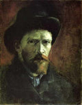 Self Portrait In A Dark Felt Hat 1886 A4 Photo Print