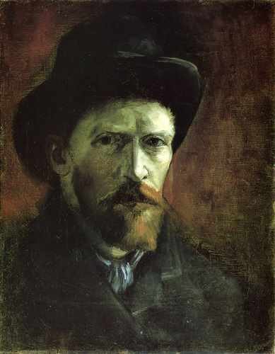Self Portrait In A Dark Felt Hat 1886 A4 Photo Print