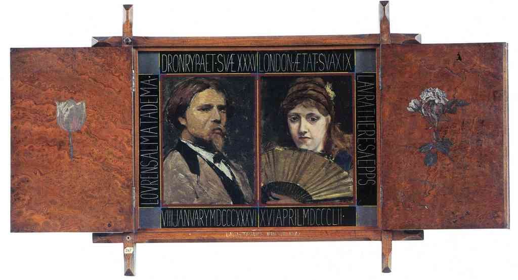 Self Portrait Lawrence Alma Tadema And Laura Theresa Epps Alma Tadema A4 Photo Print