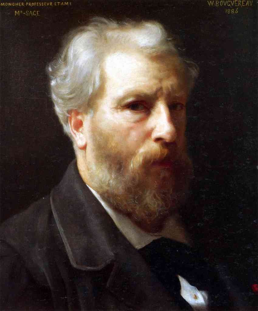 Self Portrait Presented To M Sage Bouguereau A4 Photo Print
