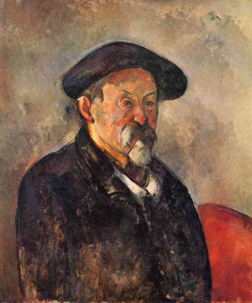 Self Portrait With Beret Cezanne A4 Photo Print