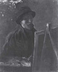 Self Portrait With Dark Felt Hat At The Easel Nuenen 1886 A4 Photo Print