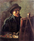 Self Portrait With Dark Felt Hat At The Easel Van Gogh A4 Photo Print