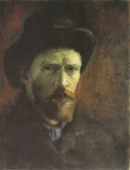 Self Portrait With Dark Felt Hat Paris 1886 A4 Photo Print