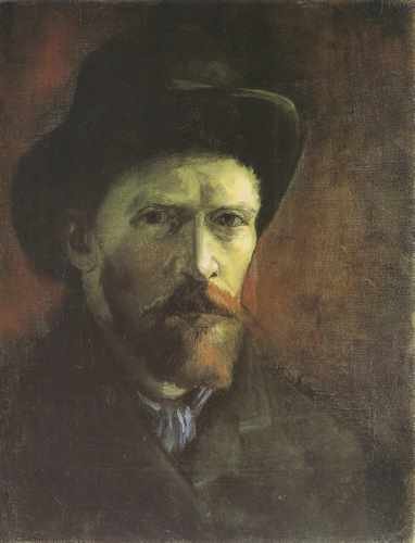 Self Portrait With Dark Felt Hat Paris 1886 A4 Photo Print