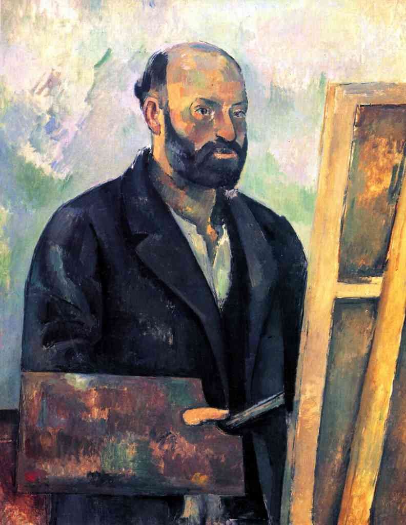 Self Portrait With Pallette Cezanne A4 Photo Print
