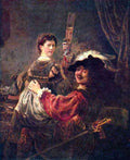 Self Portrait With Saskia Rembrandt A4 Photo Print