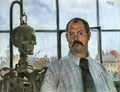 Self Portrait With Skeleton Lovis Corinth Impressionism European A4 Photo Print