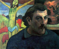 Self Portrait With Yellow Christ Gauguin A4 Photo Print